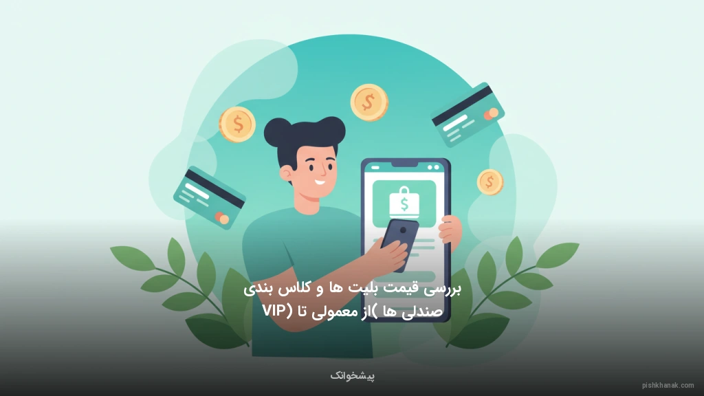 بررسی قیمت بلیت‌ها و کلاس‌بندی صندلی‌ها (از معمولی تا VIP)