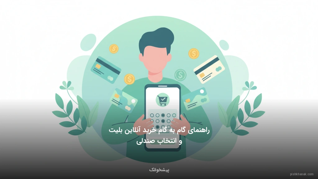 راهنمای گامبهگام خرید آنلاین بلیت و انتخاب صندلی