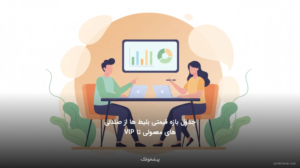 جدول بازه قیمتی بلیط‌ها از صندلی‌های معمولی تا VIP