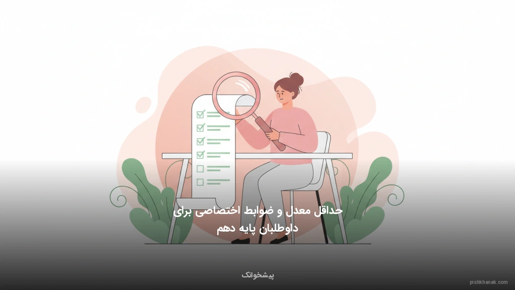 حداقل معدل و ضوابط اختصاصی برای داوطلبان پایه دهم