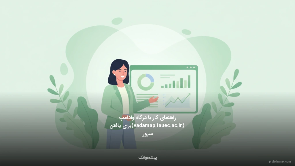 راهنمای کار با درگاه وادامپ (vadamap.iauec.ac.ir) برای یافتن سرور