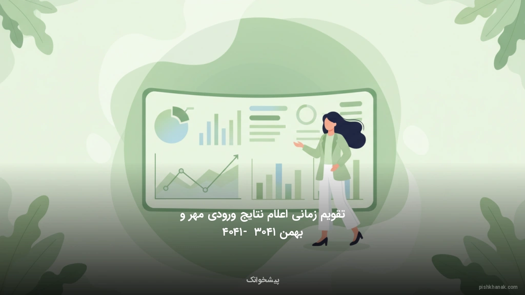 تقویم زمانی اعلام نتایج ورودی مهر و بهمن ۱۴۰۳ - ۱۴۰۴