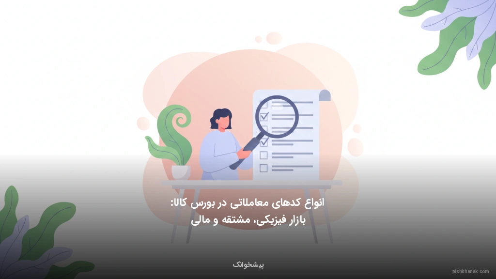 انواع کدهای معاملاتی در بورس کالا: بازار فیزیکی، مشتقه و مالی