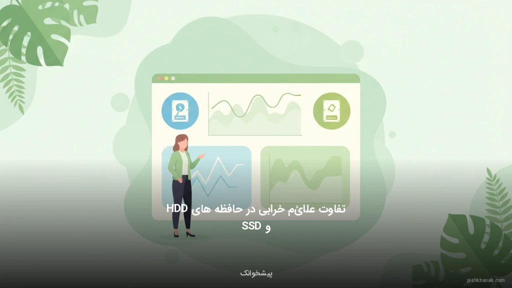 تفاوت علائم خرابی در حافظه‌های HDD و SSD