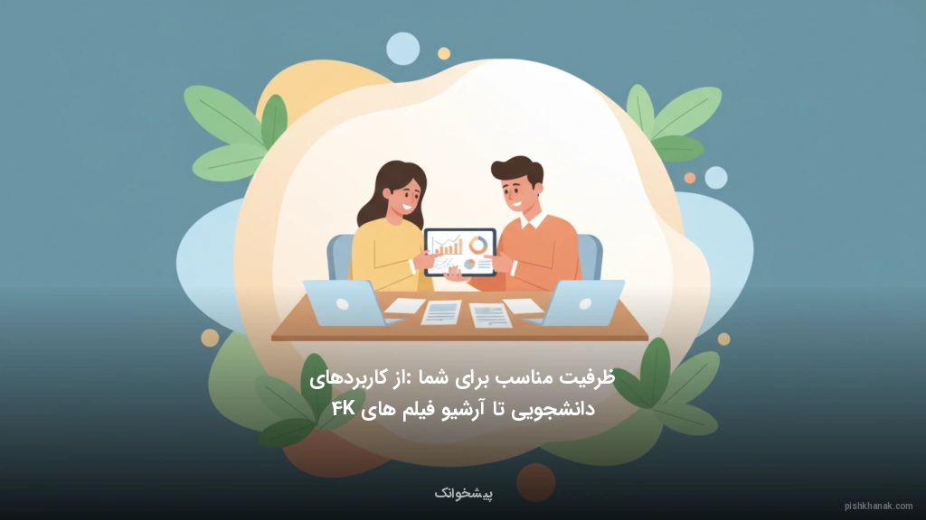 ظرفیت مناسب برای شما: از کاربردهای دانشجویی تا آرشیو فیلم‌های 4K