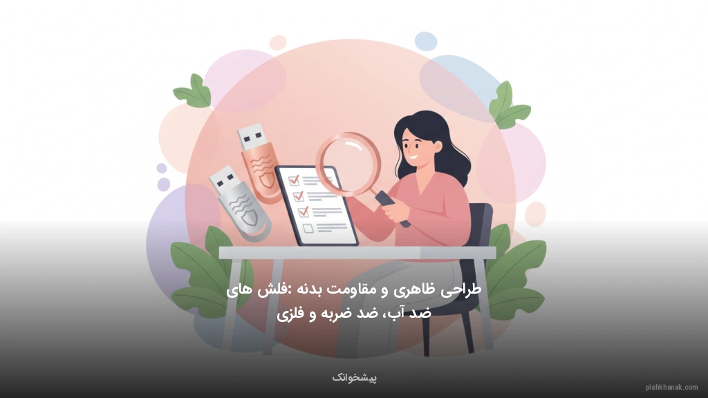 طراحی ظاهری و مقاومت بدنه: فلش‌های ضد آب، ضد ضربه و فلزی