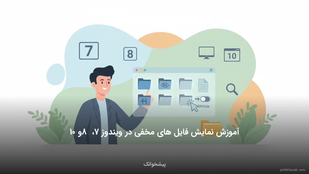 آموزش نمایش فایل های مخفی در ویندوز 7، 8 و 10