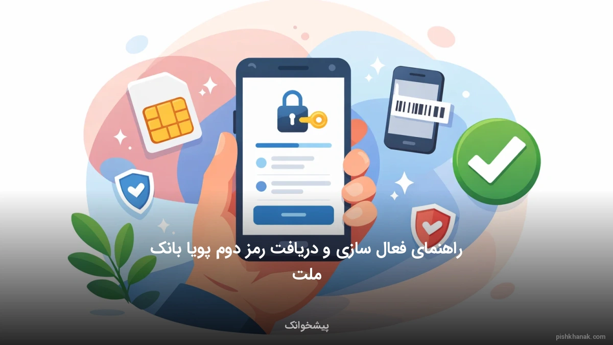 راهنمای فعال‌سازی و دریافت رمز دوم پویا بانک ملت