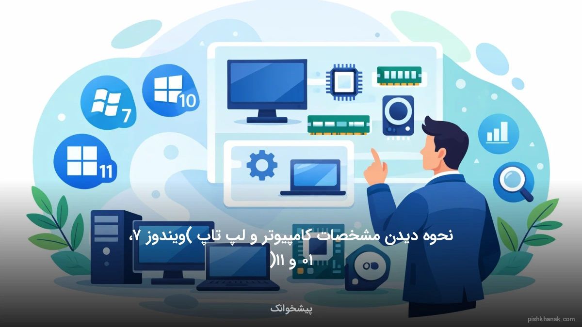 نحوه دیدن مشخصات کامپیوتر و لپ‌تاپ (ویندوز ۷، ۱۰ و ۱۱)