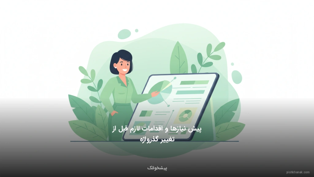 پیش‌نیازها و اقدامات لازم قبل از تغییر گذرواژه