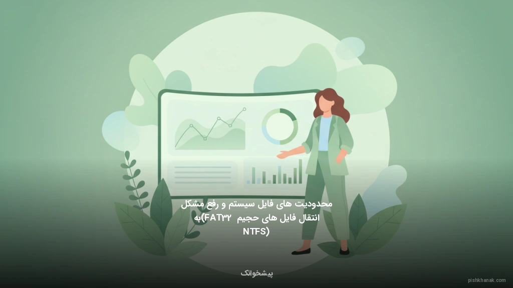 محدودیت‌های فایل‌سیستم و رفع مشکل انتقال فایل‌های حجیم (FAT32 به NTFS)