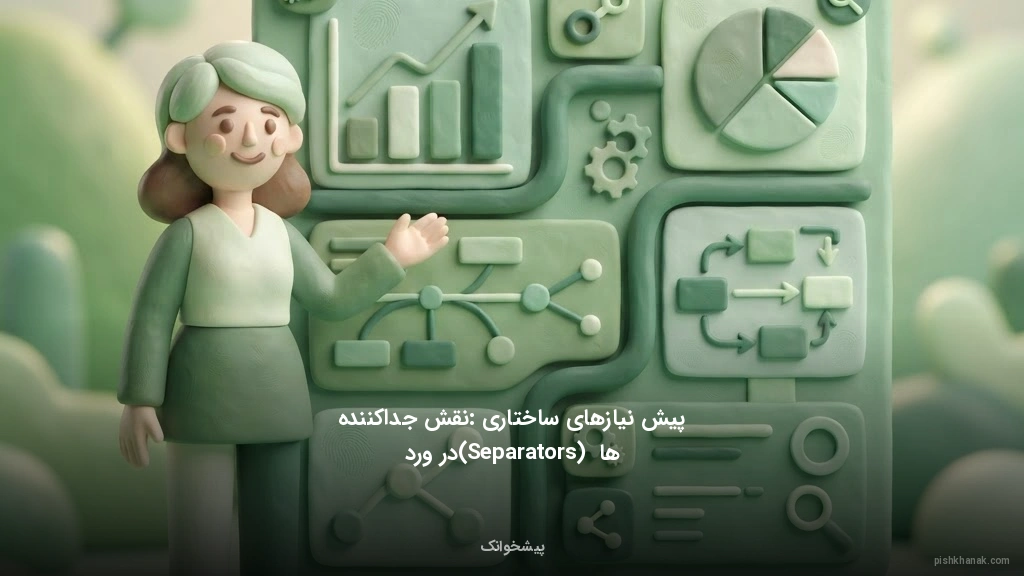 پیشنیازهای ساختاری: نقش جداکنندهها (Separators) در ورد