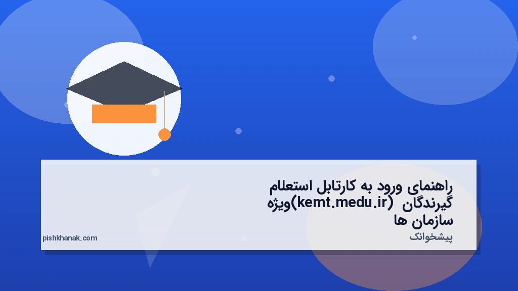 راهنمای ورود به کارتابل استعلام‌گیرندگان (kemt.medu.ir) ویژه سازمان‌ها