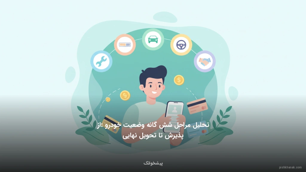 تحلیل مراحل ششگانه وضعیت خودرو: از پذیرش تا تحویل نهایی