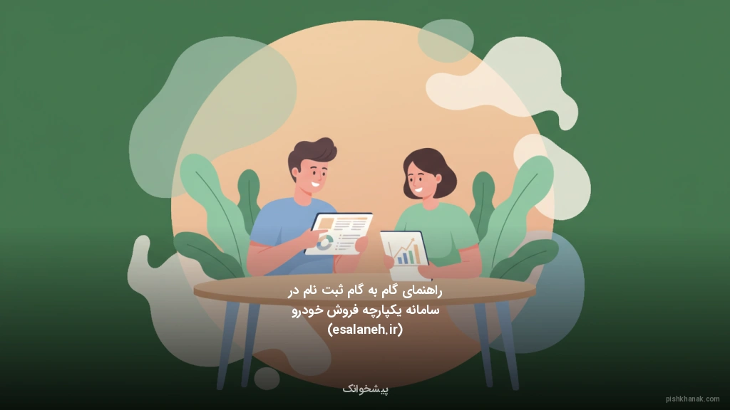 راهنمای گامبهگام ثبتنام در سامانه یکپارچه فروش خودرو (esalaneh.ir)