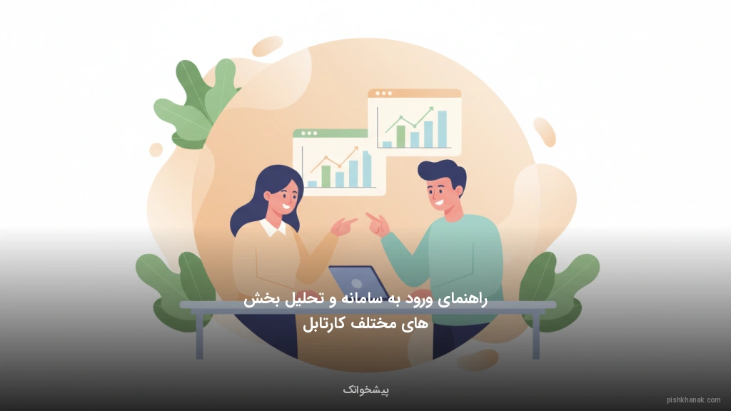 راهنمای ورود به سامانه و تحلیل بخش‌های مختلف کارتابل