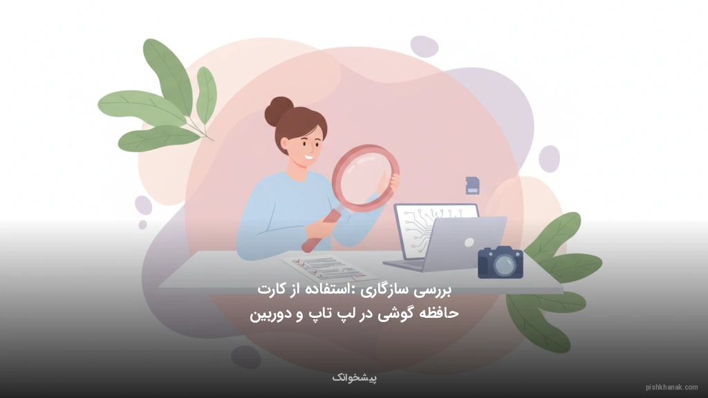 بررسی سازگاری: استفاده از کارت حافظه گوشی در لپتاپ و دوربین