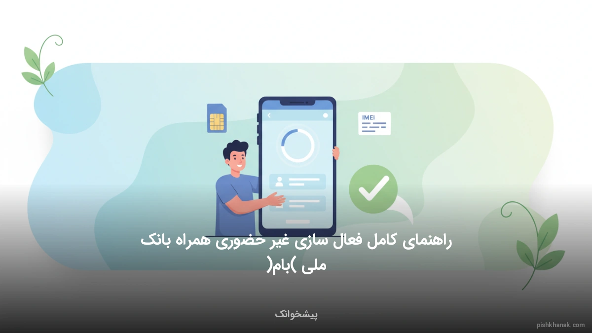 راهنمای کامل فعال سازی غیر حضوری همراه بانک ملی (بام)