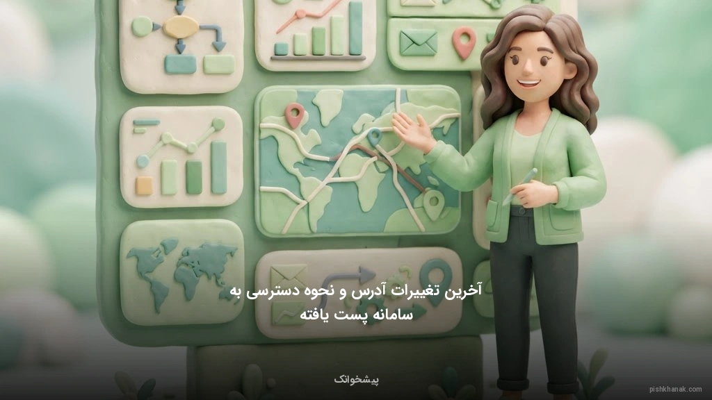 آخرین تغییرات آدرس و نحوه دسترسی به سامانه پست یافته