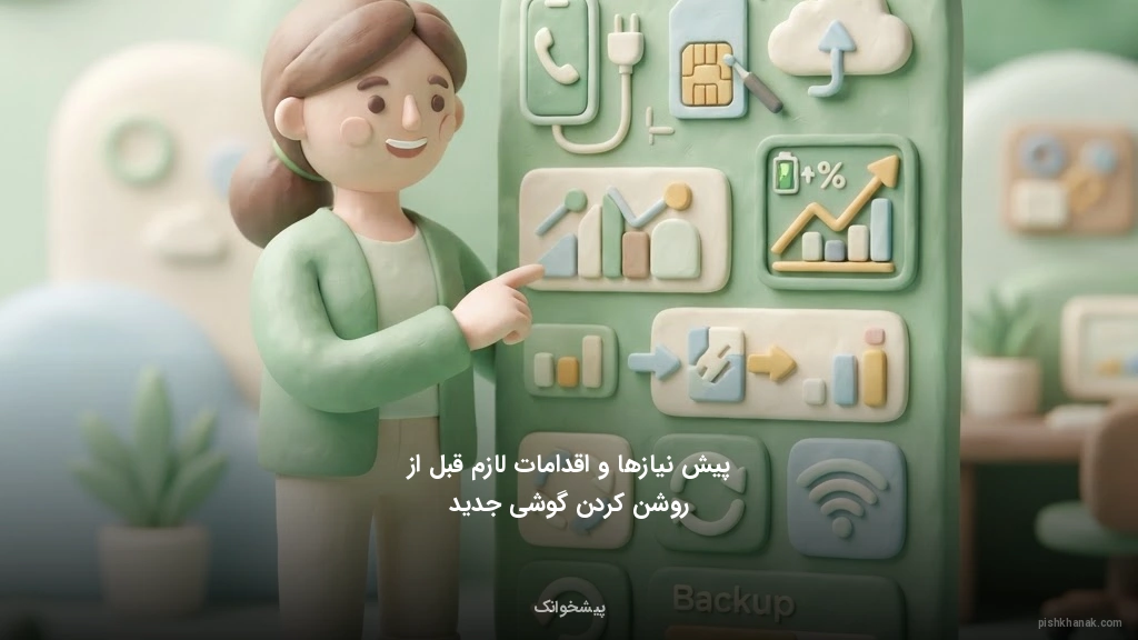 پیش‌نیازها و اقدامات لازم قبل از روشن کردن گوشی جدید