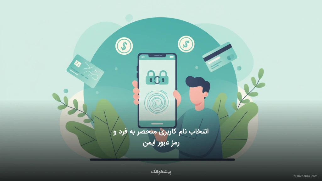 انتخاب نام کاربری منحصر‌به‌فرد و رمز عبور ایمن