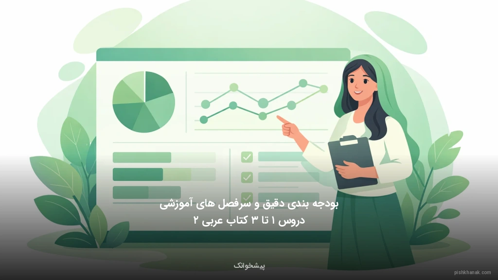 بودجه‌بندی دقیق و سرفصل‌های آموزشی دروس ۱ تا ۳ کتاب عربی ۲