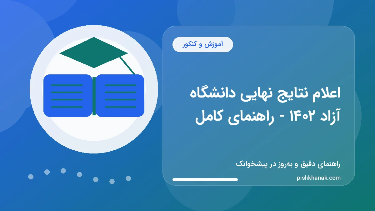اعلام نتایج نهایی دانشگاه آزاد ۱۴۰۲ - راهنمای کامل