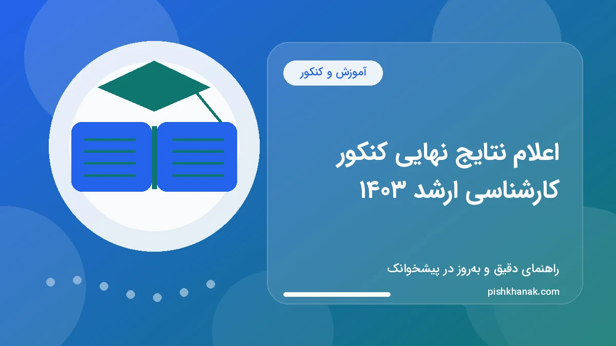 اعلام نتایج نهایی کنکور کارشناسی ارشد ۱۴۰۳