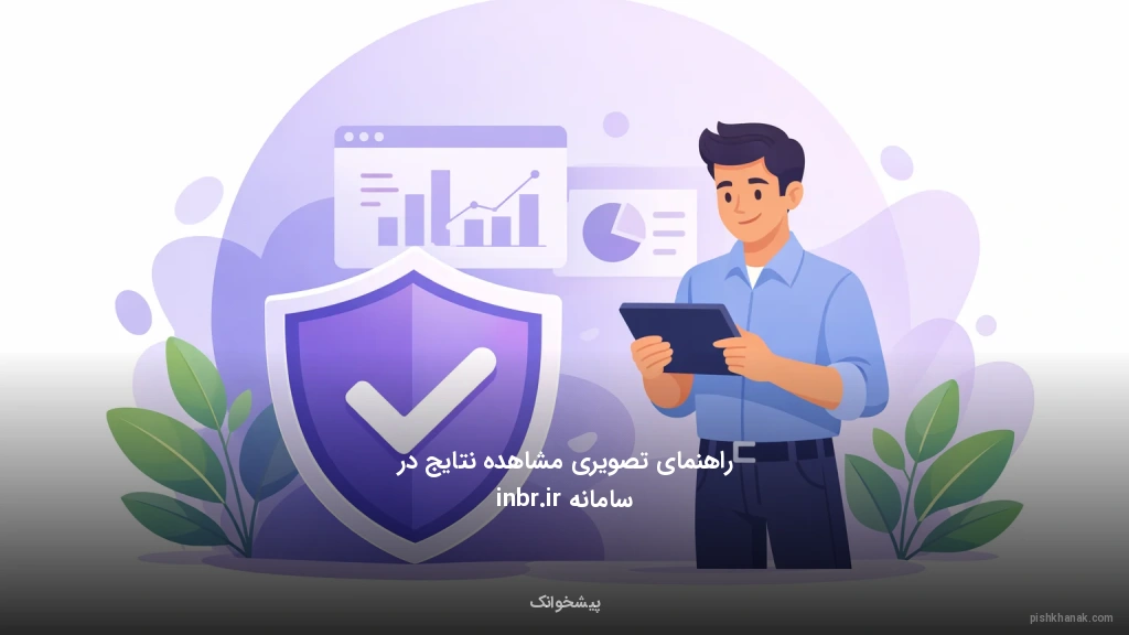 راهنمای تصویری مشاهده نتایج در سامانه inbr.ir