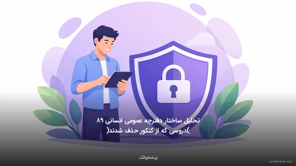 تحلیل ساختار دفترچه عمومی انسانی ۹۸ (دروسی که از کنکور حذف شدند)