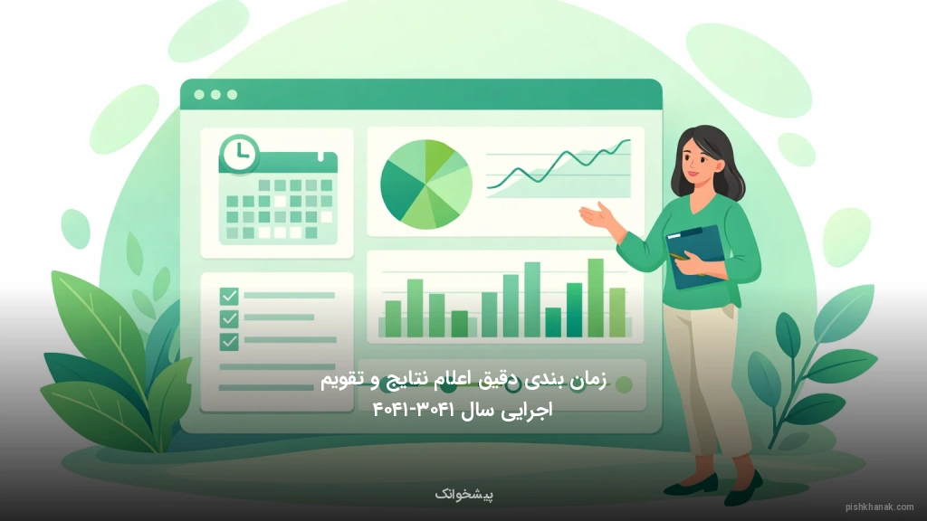 زمان‌بندی دقیق اعلام نتایج و تقویم اجرایی سال ۱۴۰۳-۱۴۰۴