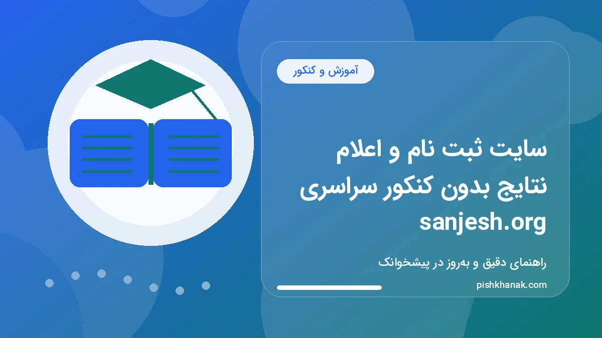 راهنمای ثبت نام و نتایج بدون کنکور سراسری sanjesh.org