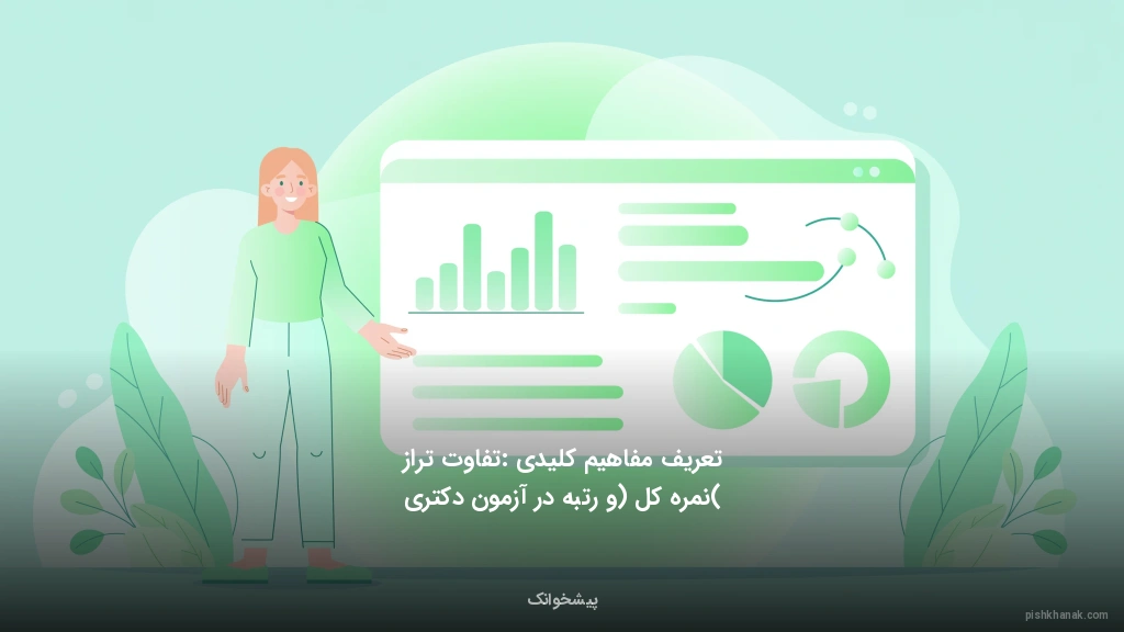 تعریف مفاهیم کلیدی: تفاوت تراز (نمره کل) و رتبه در آزمون دکتری