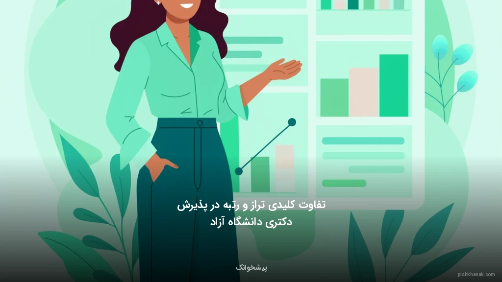 تفاوت کلیدی تراز و رتبه در پذیرش دکتری دانشگاه آزاد