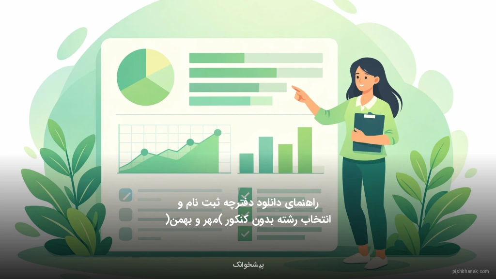 راهنمای دانلود دفترچه ثبت‌نام و انتخاب رشته بدون کنکور (مهر و بهمن)