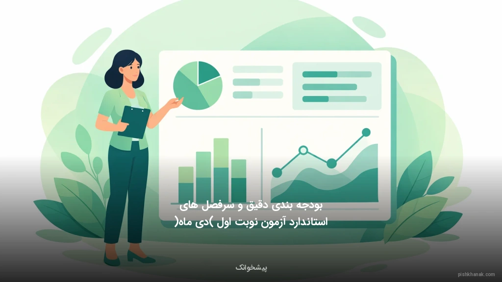 بودجه‌بندی دقیق و سرفصل‌های استاندارد آزمون نوبت اول (دی ماه)