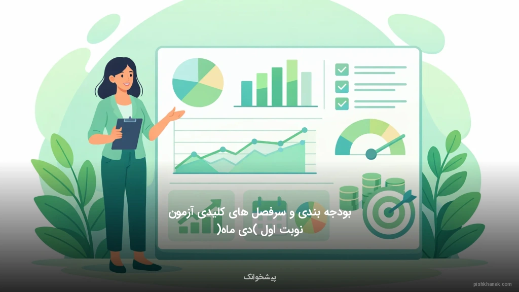 بودجه‌بندی و سرفصل‌های کلیدی آزمون نوبت اول (دی‌ماه)