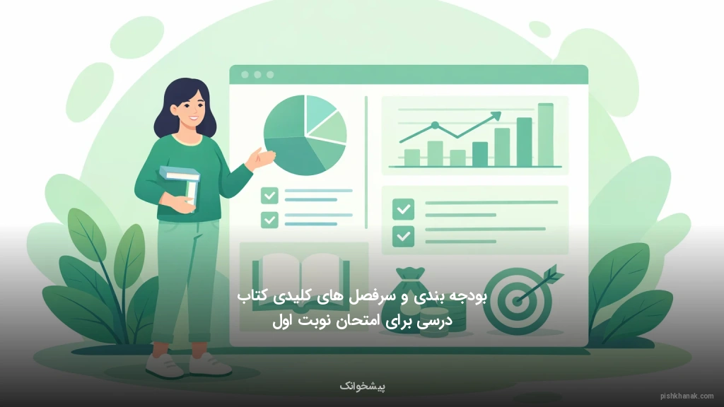 بودجه‌بندی و سرفصل‌های کلیدی کتاب درسی برای امتحان نوبت اول