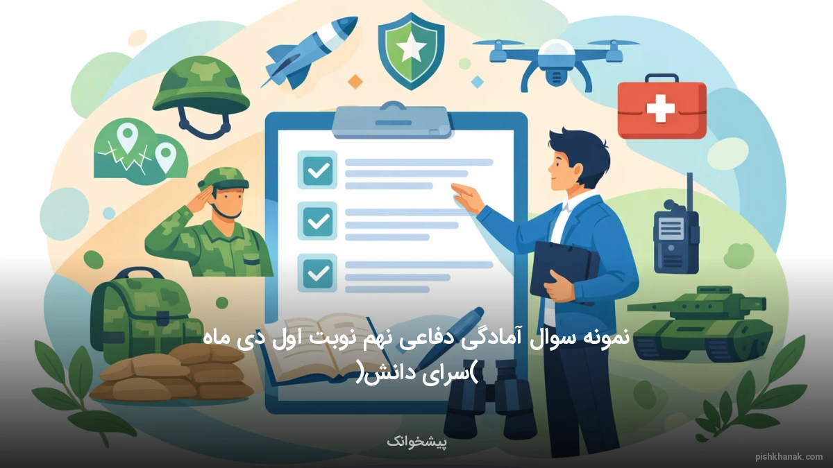نمونه سوال آمادگی دفاعی نهم نوبت اول دی ماه (سرای دانش)