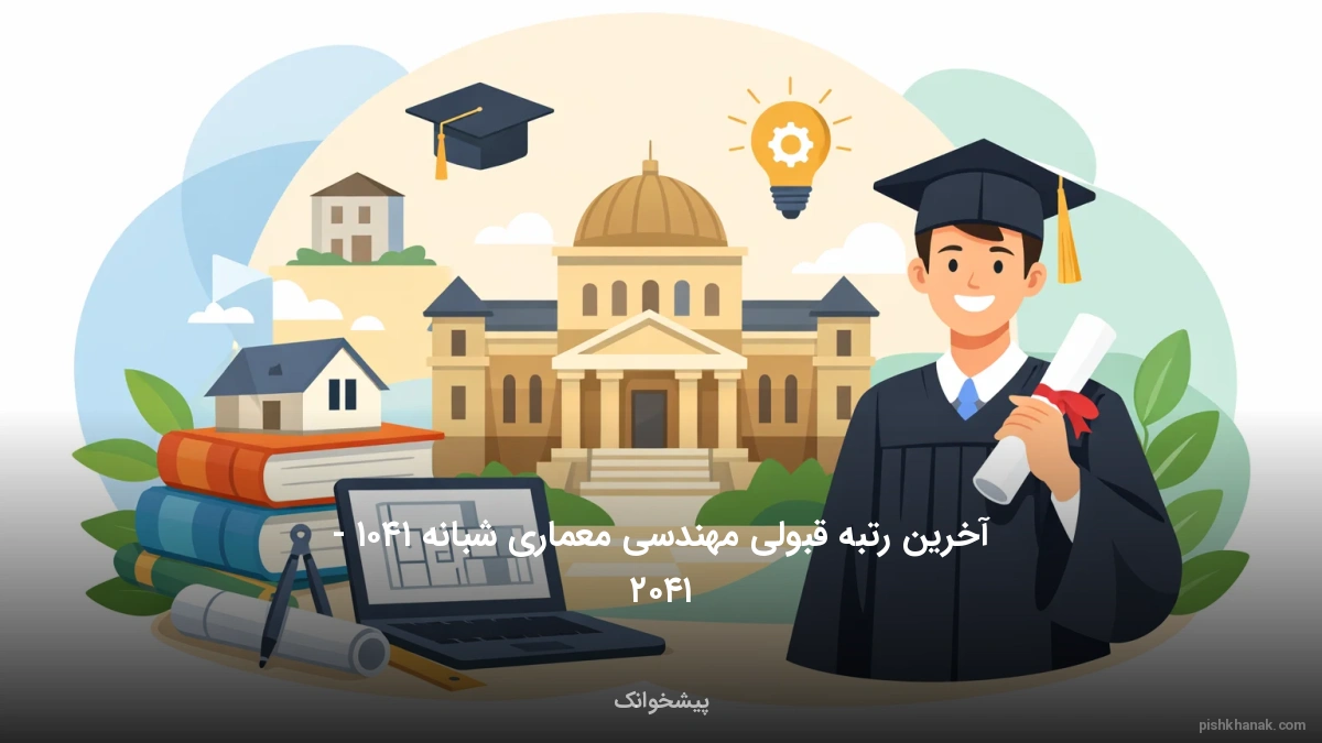 آخرین رتبه قبولی مهندسی معماری شبانه ۱۴۰۵ - ۱۴۰۶