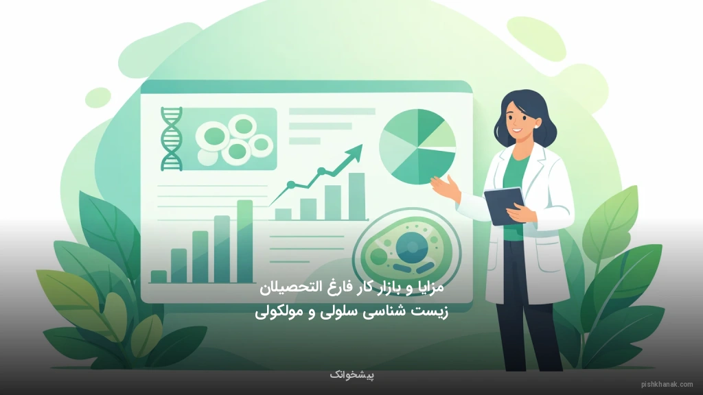 مزایا و بازار کار فارغ‌التحصیلان زیست‌شناسی سلولی و مولکولی