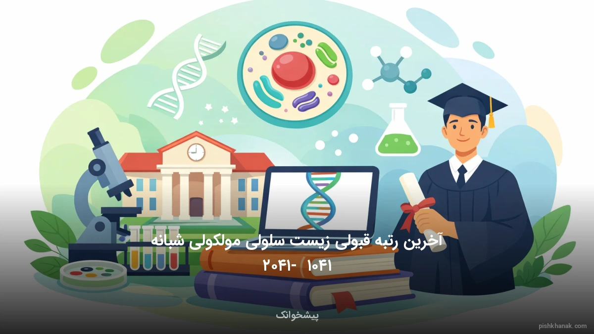 آخرین رتبه قبولی زیست سلولی مولکولی شبانه ۱۴۰۵ - ۱۴۰۶