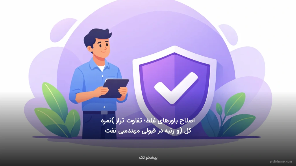 اصلاح باورهای غلط؛ تفاوت تراز (نمره کل) و رتبه در قبولی مهندسی نفت