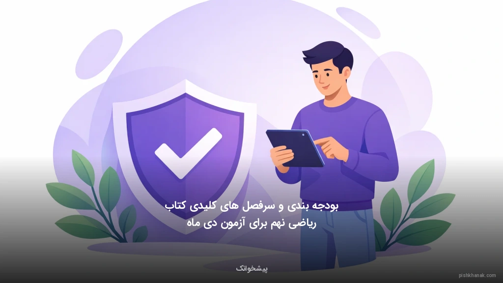 بودجه‌بندی و سرفصل‌های کلیدی کتاب ریاضی نهم برای آزمون دی ماه