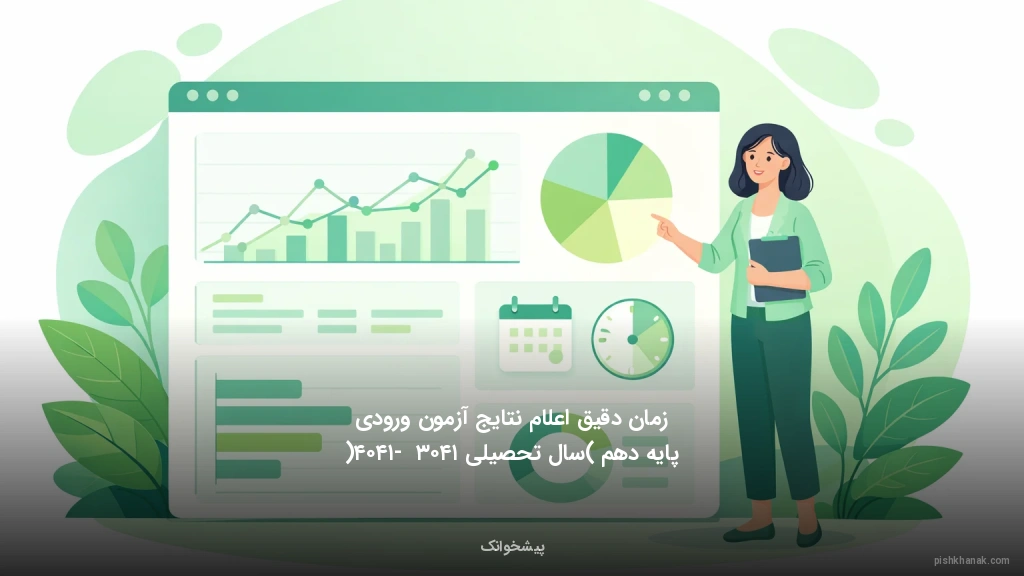 زمان دقیق اعلام نتایج آزمون ورودی پایه دهم (سال تحصیلی ۱۴۰۳ - ۱۴۰۴)