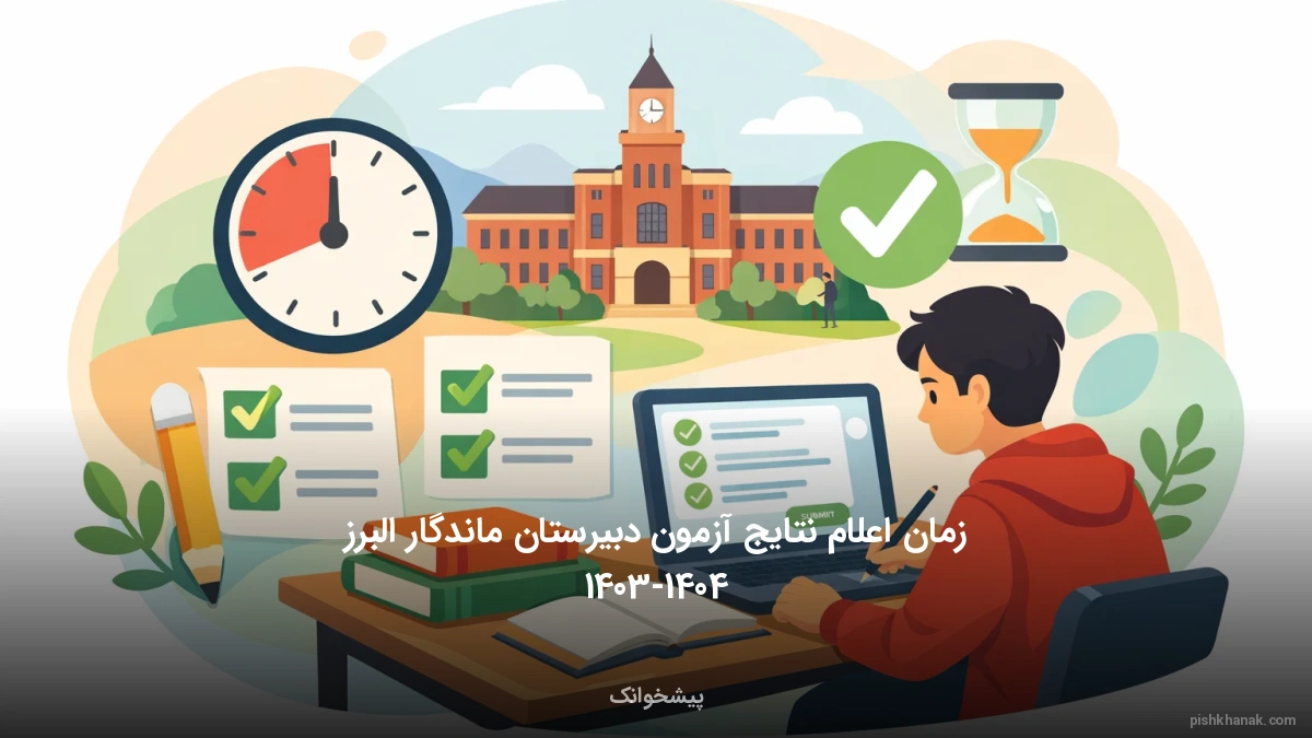 زمان اعلام نتایج آزمون دبیرستان ماندگار البرز 1405-1406