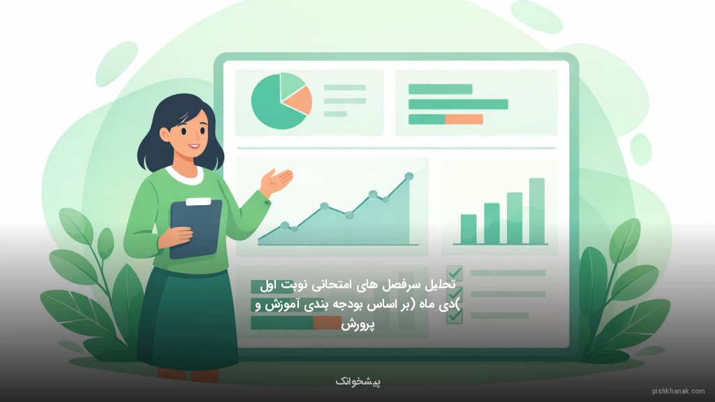 تحلیل سرفصل‌های امتحانی نوبت اول (دی‌ماه) بر اساس بودجه‌بندی آموزش و پرورش