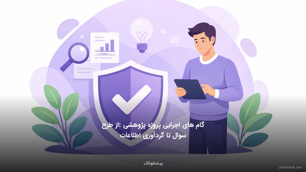 گام‌های اجرایی پروژه پژوهشی: از طرح سوال تا گردآوری اطلاعات