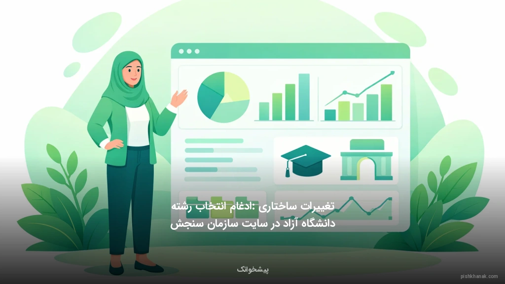 تغییرات ساختاری: ادغام انتخاب رشته دانشگاه آزاد در سایت سازمان سنجش