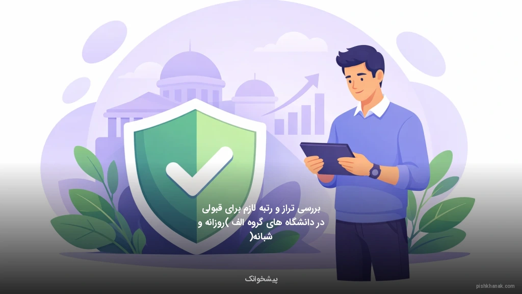 بررسی تراز و رتبه لازم برای قبولی در دانشگاه‌های گروه الف (روزانه و شبانه)